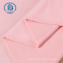 Knit Velvet Brushed Back Cotton Polyester Fleece Fabric